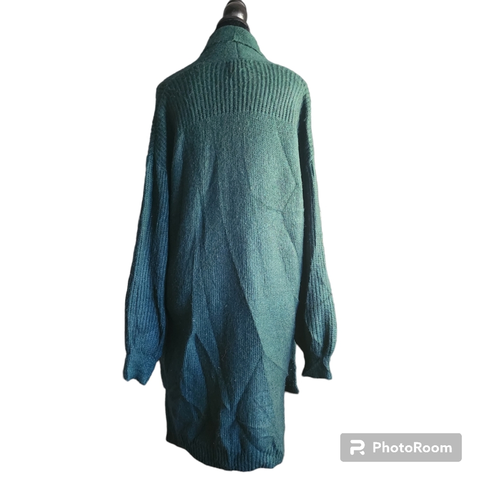 Sincerely Jules Thick Green Medium with Pockets Cardigan - Picture 2 of 5